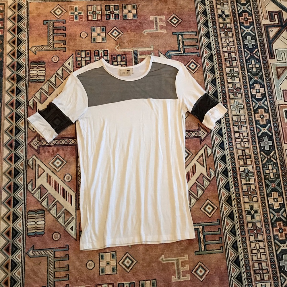 White mesh party top